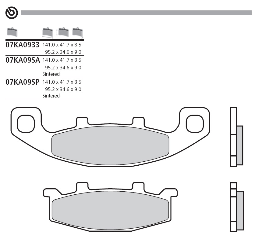 Brembo тормозные колодки каталог