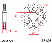 JT Звезда цепного привода JTF406.15