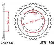 JT Звезда цепного привода JTR1800.42