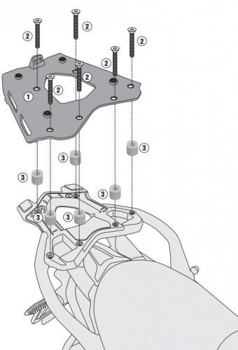 GIVI Крепеж центрального кофра BMW R1200R (15-18)