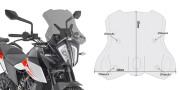 GIVI Ветровое стекло KTM 390 Adventure (20 > 24), 790 Adventure (19 > 20), 890 Adventure (21 > 22)