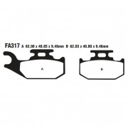 EBC Тормозные колодки синтетические для квадроциклов