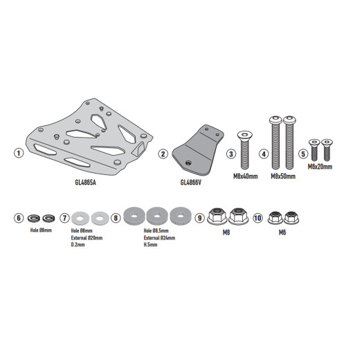 GIVI Крепление кофра YAMAHA Tracer 9 (21-22)