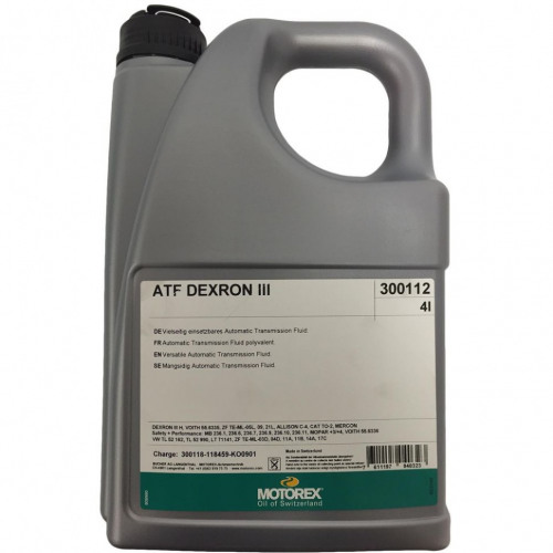 MOTOREX Масло трансмиссионное ATF DEXRON III  OIL 4L