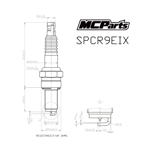MCP Свеча зажигания аналог CR9EIX
