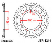 JT Звезда цепного привода JTR1311.43
