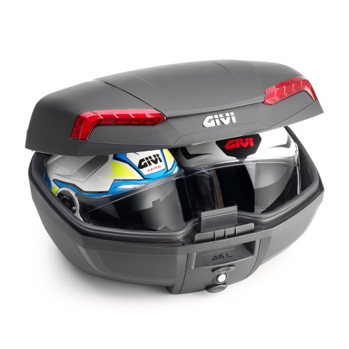 GIVI Кофр 46L BLACK RIVIERA RED REFLEC