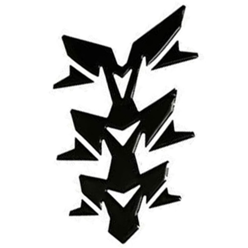 OXFORD Наклейка Gel Spine Invader черная