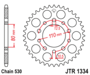 JT Звезда цепного привода JTR1334.39