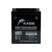 KAGE Аккумулятор AGM YB14L-B2, YTX14AHL, YB14L-A2