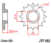 JT Звезда цепного привода JTF582.16