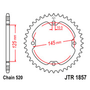 JT Звезда цепного привода JTR1857.37
