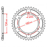 MTX Звезда цепного привода аналог JTR1307.41