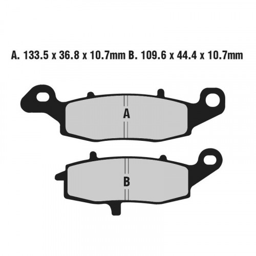 EBC Тормозные колодки полусинтетические для мотоциклов