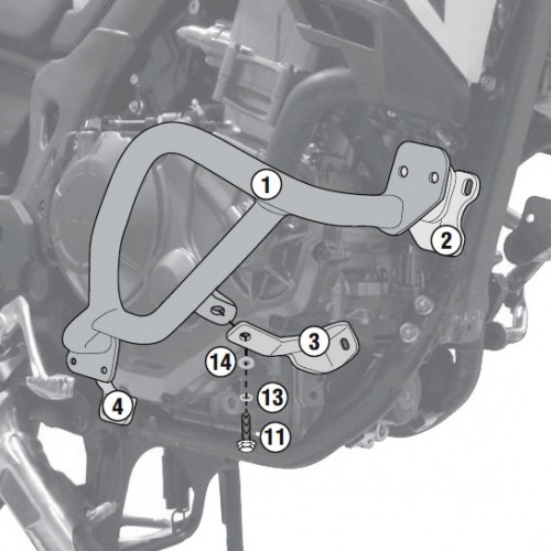 GIVI Дуги безопасности HONDA X-ADV 750 (17 > 19)