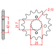 MTX Звезда цепного привода аналог JTF513.15