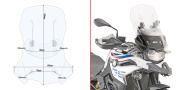 GIVI Стекло ветровое BMW  F750GS (18-20)