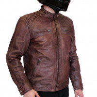 Ретро и классика. Кожаная мотокуртка винтажного вида