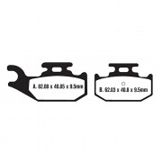 EBC Тормозные колодки синтетические для квадроциклов