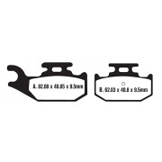 EBC Тормозные колодки синтетические для квадроциклов