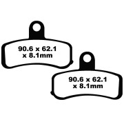 EBC Тормозные колодки полусинтетические