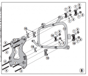 GIVI Крепление кофра CF MOTO 800 MT (2022)