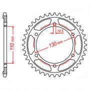 MTX Звезда цепного привода аналог JTR479.45
