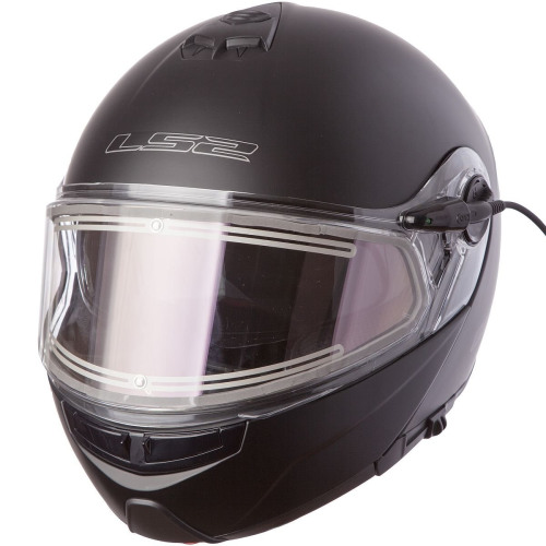 LS2 Мотошлем FF325 STROBE ELECTRIC SNOW Solid снегоходный
