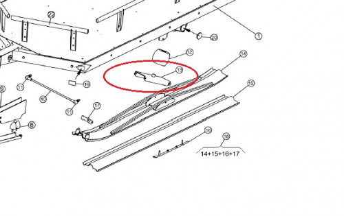 ALPINA SNOWMOBILE Опора стойки амортизатора