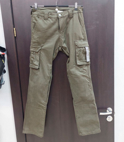 MCP Мотоджинсы мужские Axel (Порвана молния на колене)