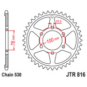JT Звезда цепного привода JTR816.45