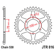 JT Звезда цепного привода JTR816.45