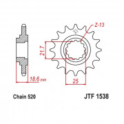 JT Звезда цепного привода JTF1538.13