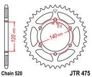 JT Звезда цепного привода JTR475.44