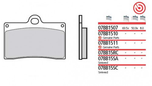BREMBO Тормозные колодки
