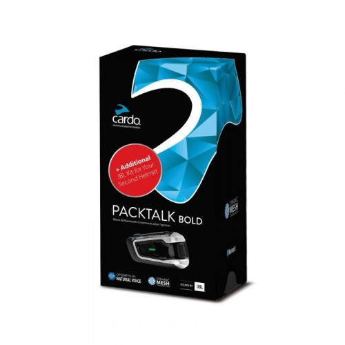 CARDO Мотогарнитура PACKTALK BOLD JBL SINGLE - BUNDLE