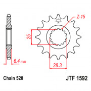 JT Звезда цепного привода JTF1592.14