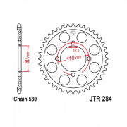 JT Звезда цепного привода JTR284.48