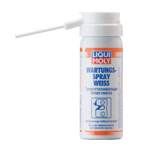 LIQUI  MOLY Грязеотталкивающая белая смазка Wartungs-Spray weiss (0.05л)