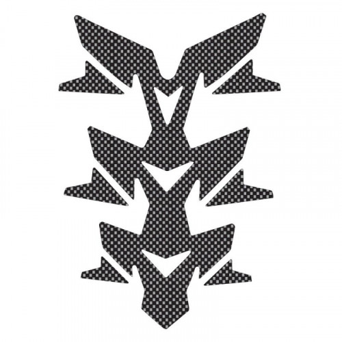 OXFORD Наклейка Gel Spine Invader карбон