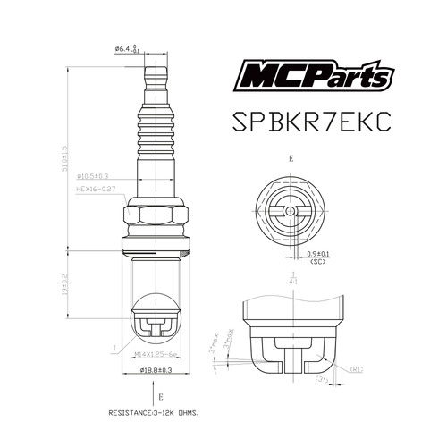 MCP Свеча зажигания аналог BKR7EKC