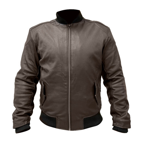 MCP Мотокуртка мужская кожаная классическая BOMBER