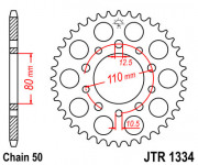 JT Звезда цепного привода JTR1334.40