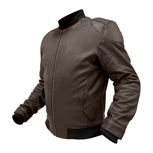 MCP Мотокуртка мужская кожаная классическая BOMBER