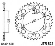 JT Звезда цепного привода JTR822.50