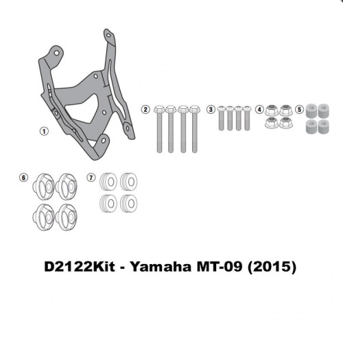 GIVI Крепеж ветрового стекла 2122DT Yamaha MT-09 Tracer (15-17)