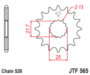 JT Звезда цепного привода JTF565.16RB