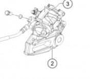 KTM Крепеж тормозного суппорта RC 125-390