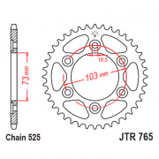 JT Звезда цепного привода JTR765.43