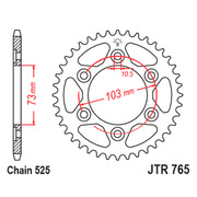 JT Звезда цепного привода JTR765.43